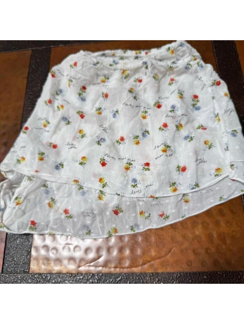 Free People Intimately White Floral Cotton Sleep Shorts - Swiss Dot